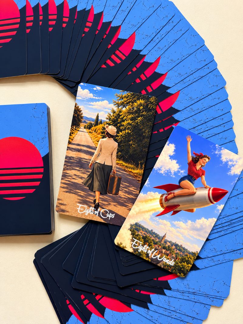 Le Huit de Coupes et le Huit de Bâtons du Tarot JennSoul